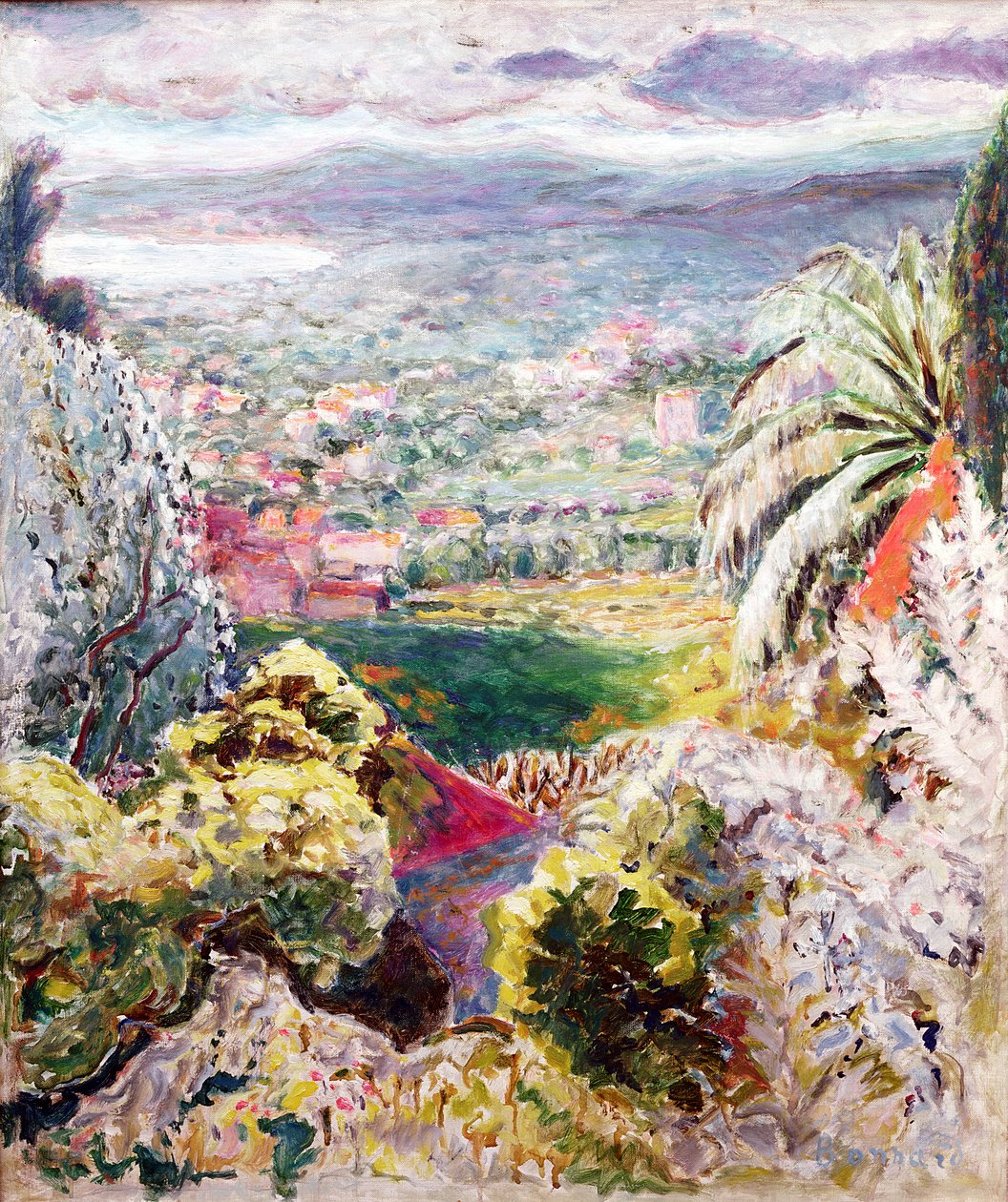 Cannesbukta, ca. 1937 av Pierre Bonnard