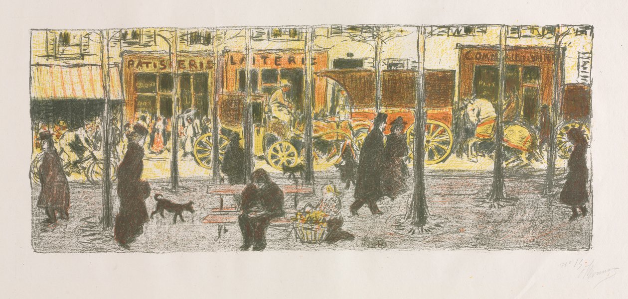 Boulevard av Pierre Bonnard
