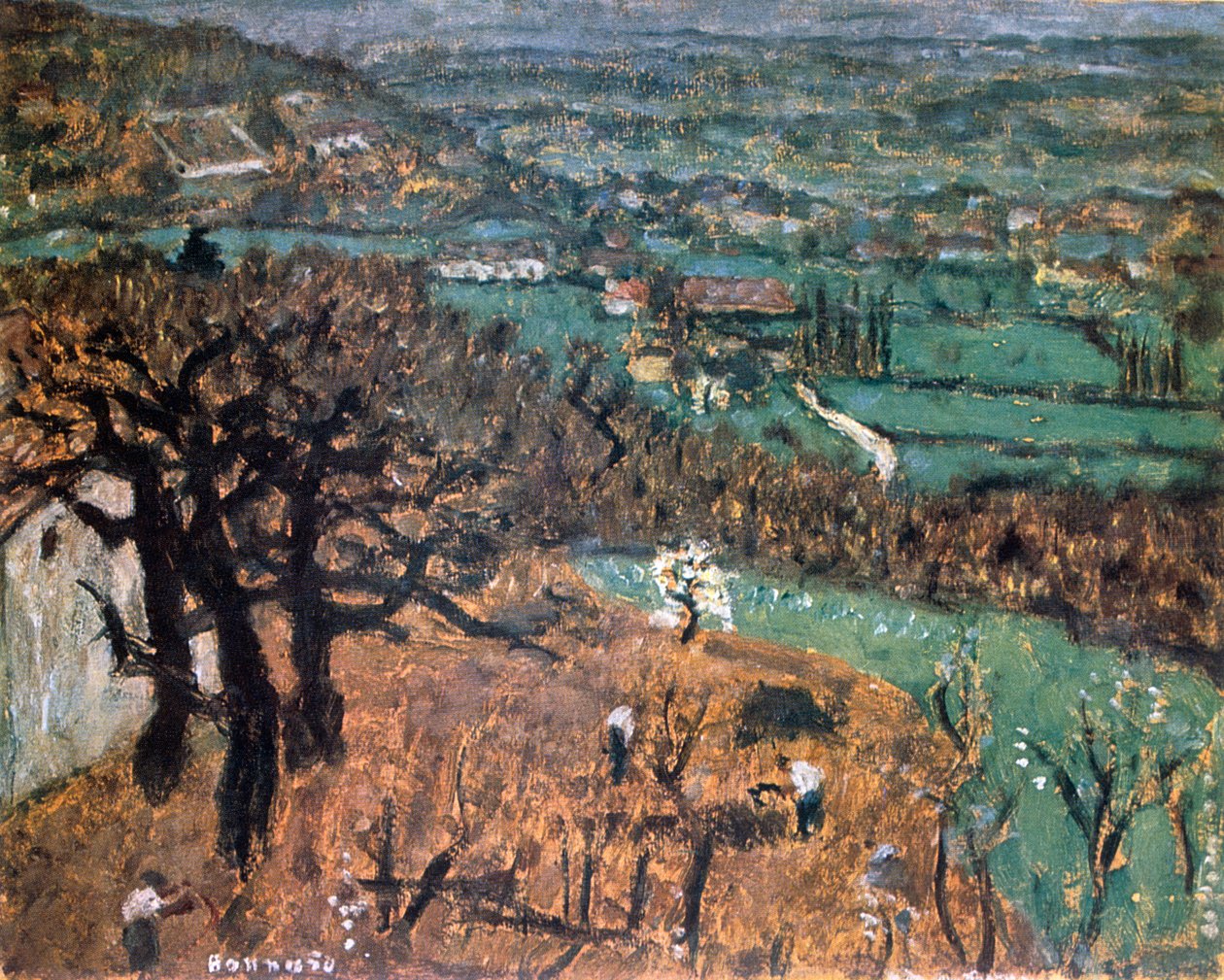 Dauphine Landscape, c1899. av Pierre Bonnard