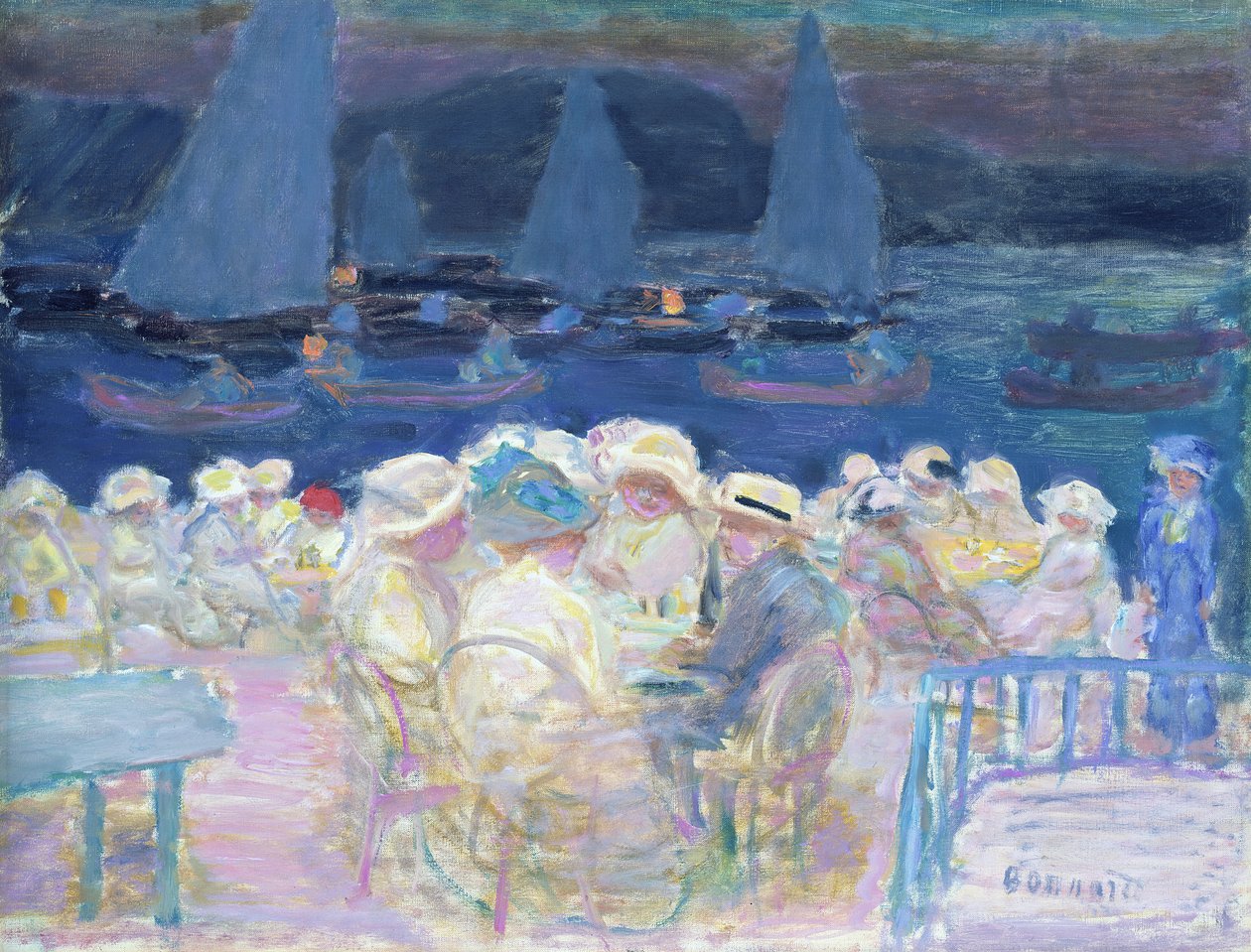 Kveld utenfor dørene, 1913 av Pierre Bonnard