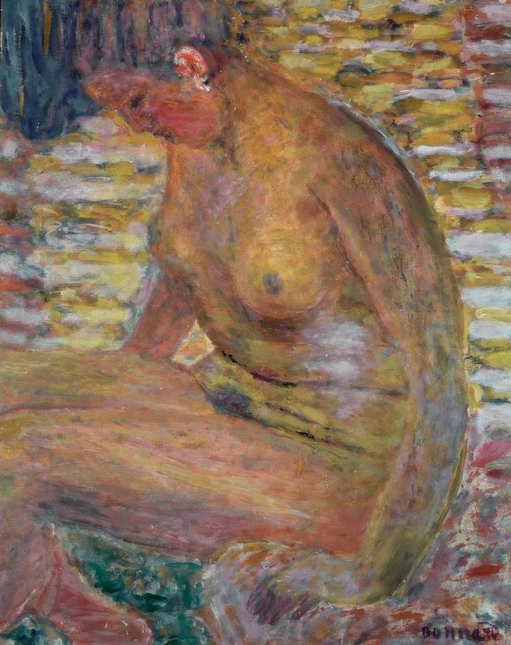 Kvinnelig handling av Pierre Bonnard