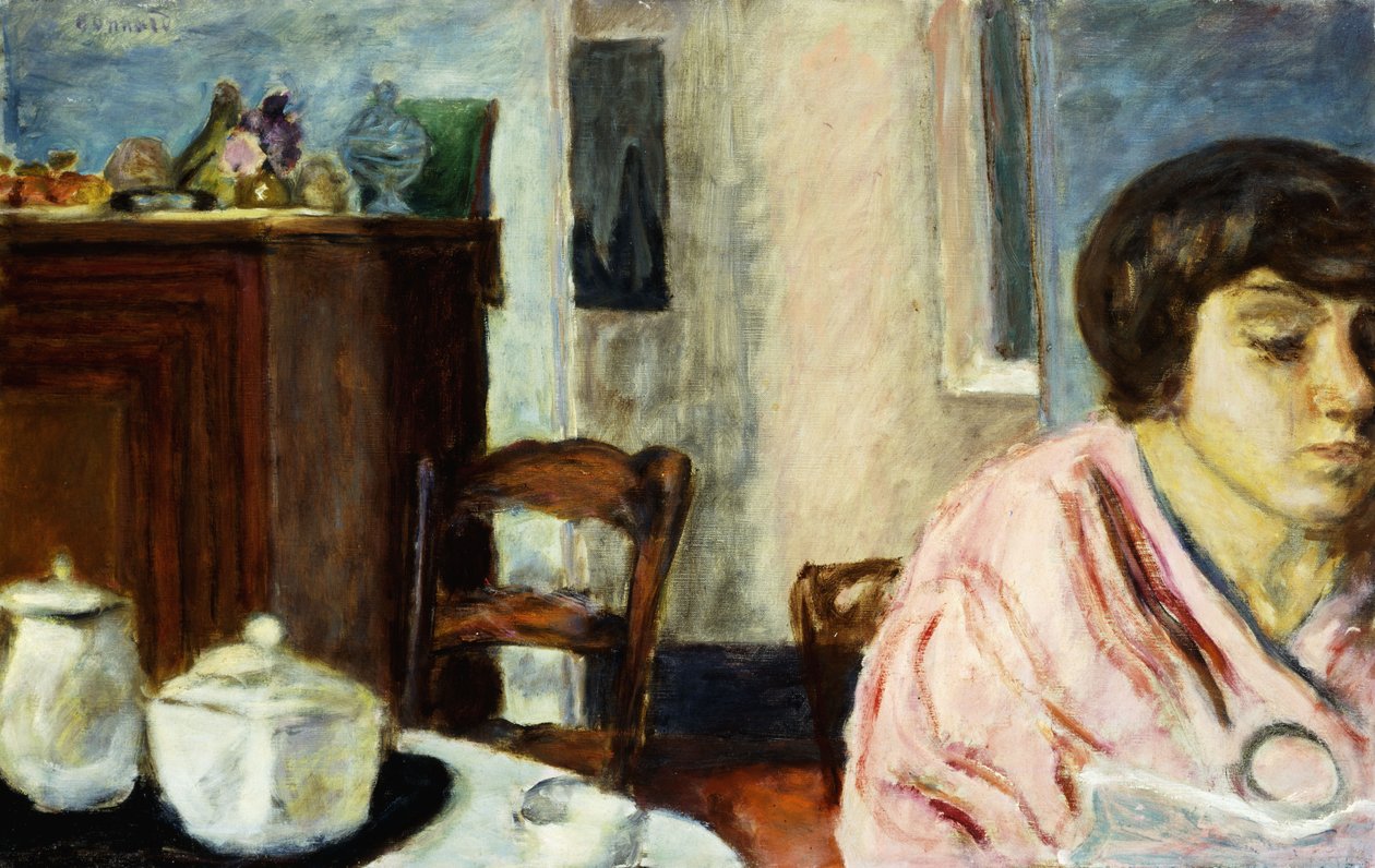 Interiør med hode; Interiør med hode av Pierre Bonnard