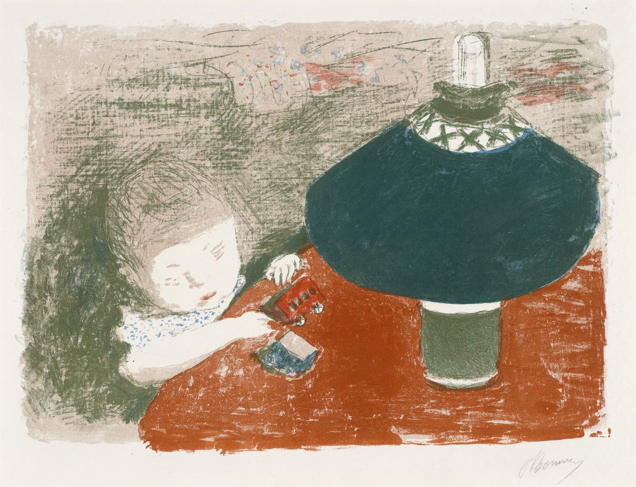 Barnet lampen av Pierre Bonnard