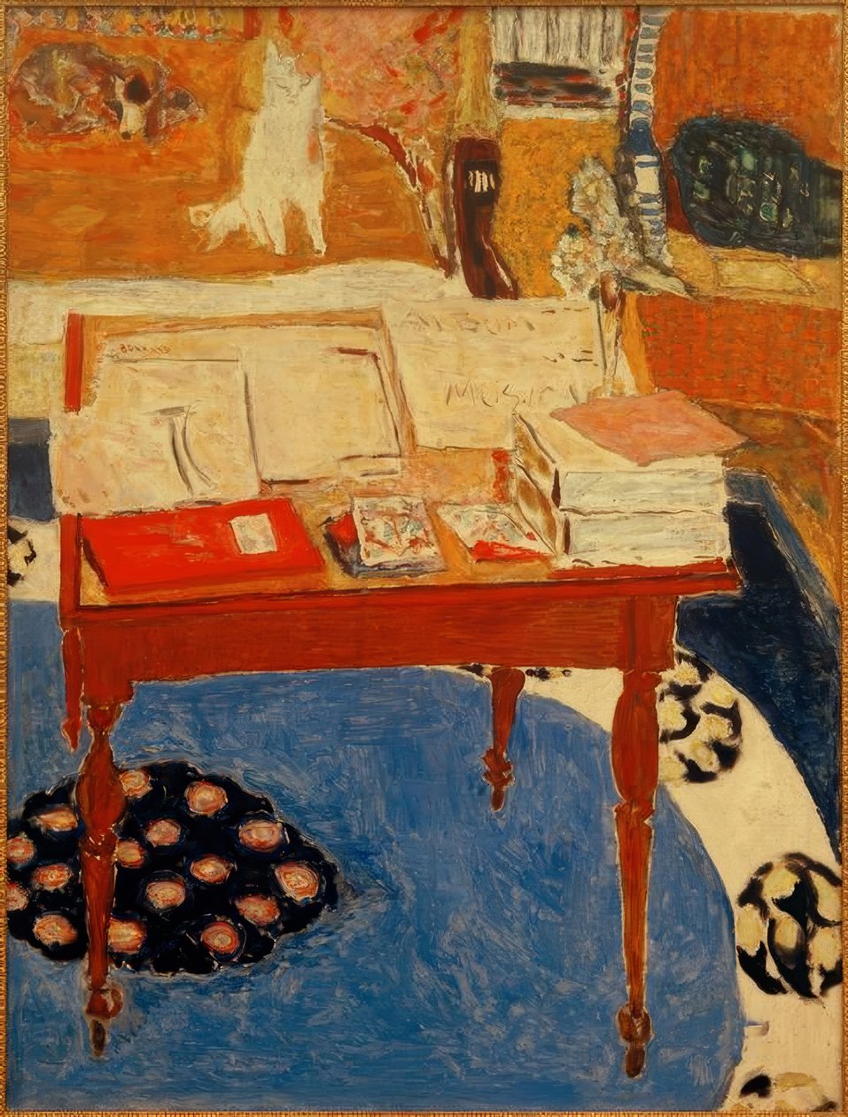 Arbeidsbordet av Pierre Bonnard