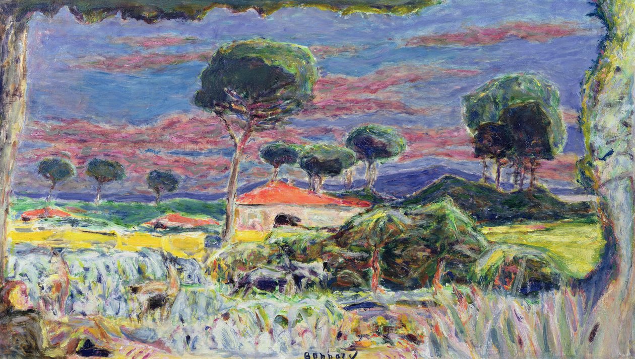 Landskap midt på dagen av Pierre Bonnard