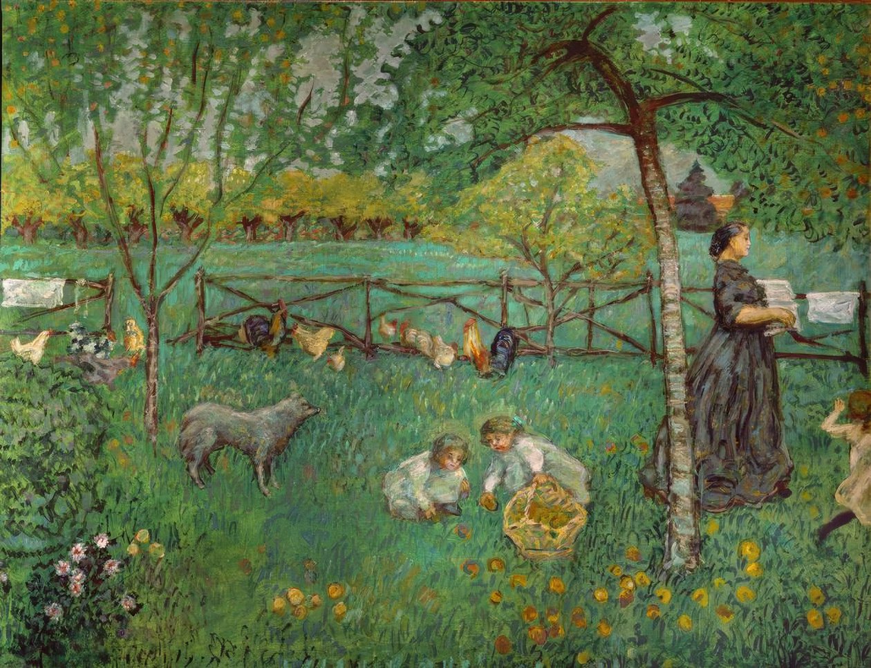 Den store hagen på Le Clos av Pierre Bonnard