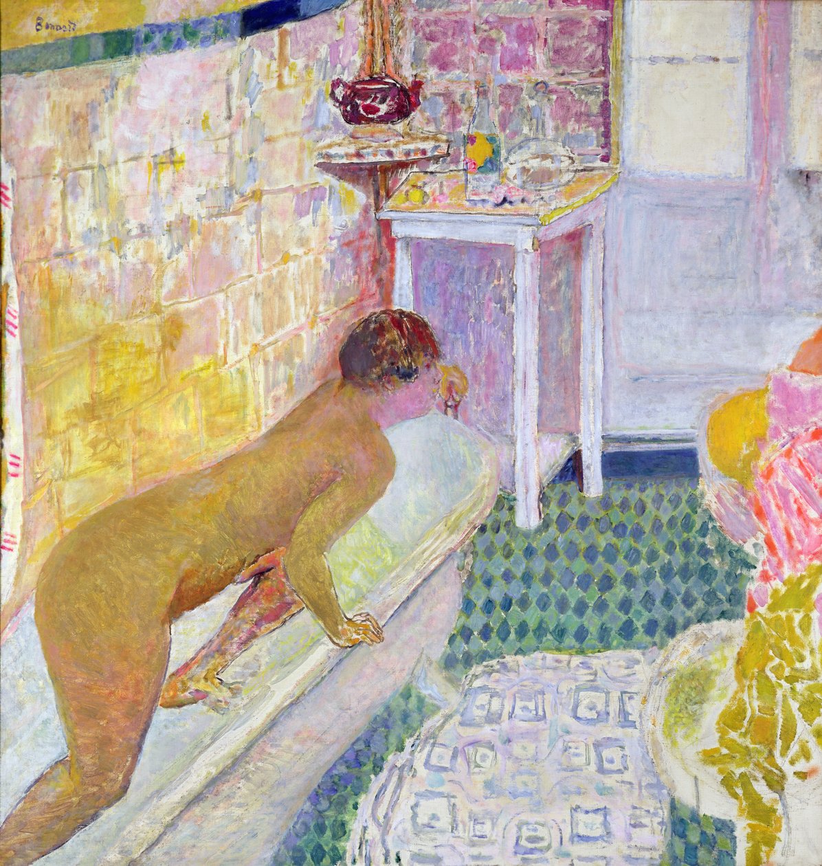 Leaving the Bath, ca. 1926-30 av Pierre Bonnard