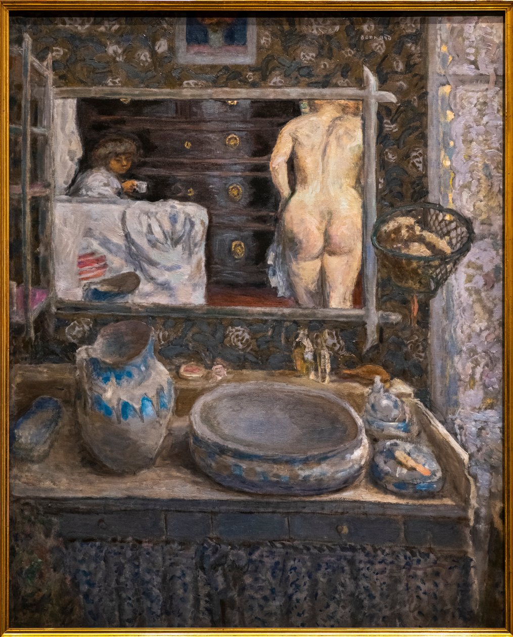 Speil over en servant av Pierre Bonnard