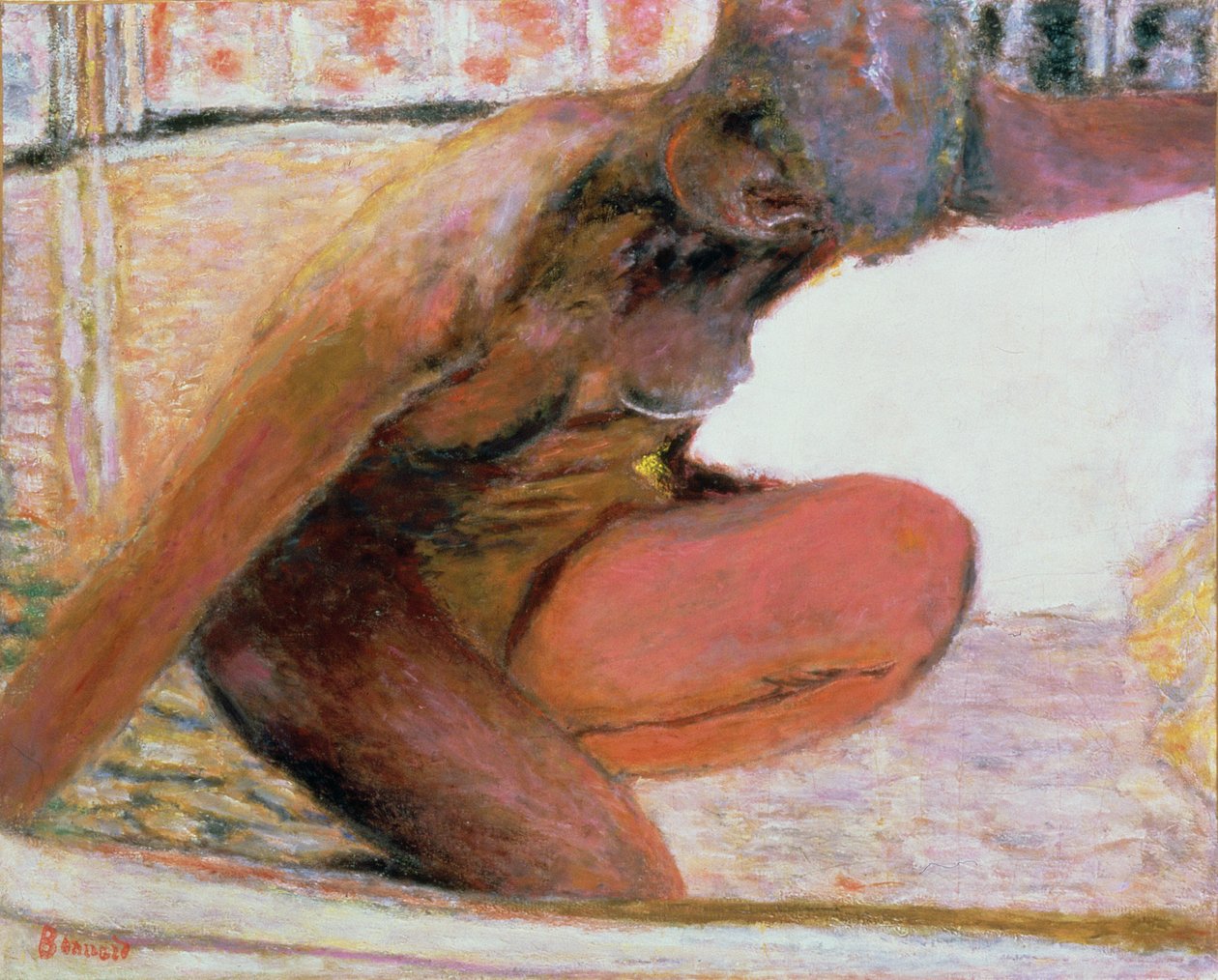 Nude Crouching in the Bath, 1940 av Pierre Bonnard