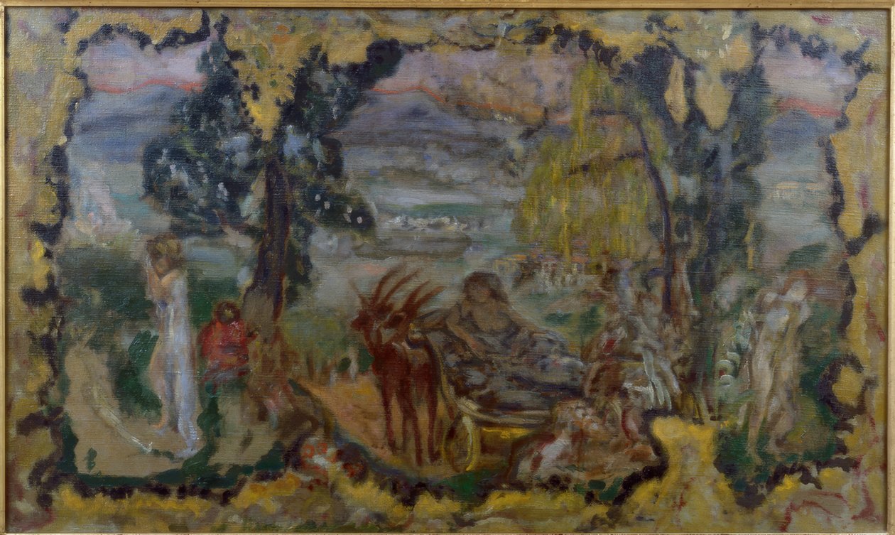 Animert landskap av badende av Pierre Bonnard