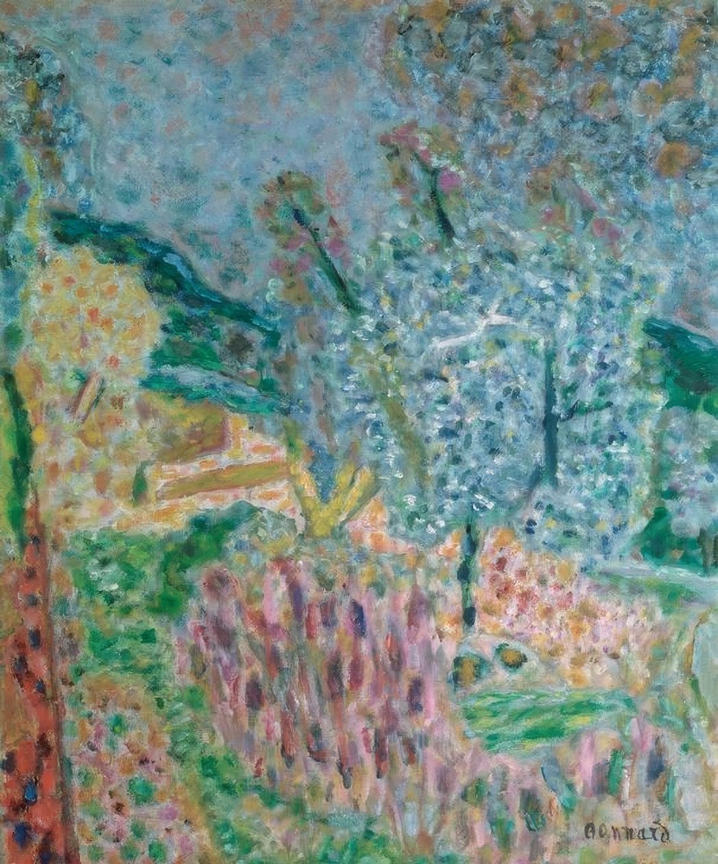 Cannet landskap av Pierre Bonnard