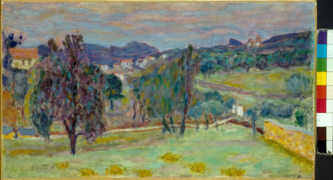 Lilla landskap om kvelden av Pierre Bonnard