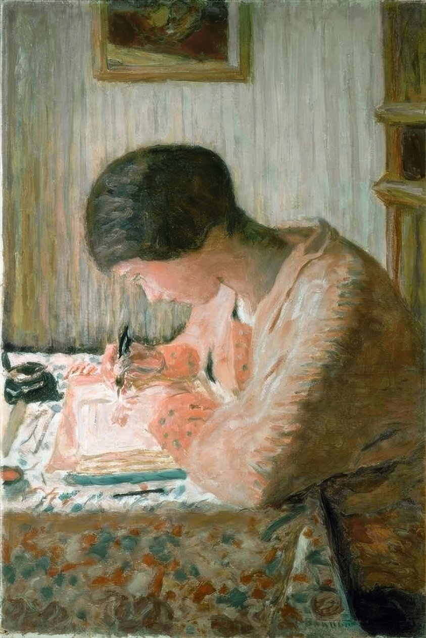 Skrivende kvinne av Pierre Bonnard