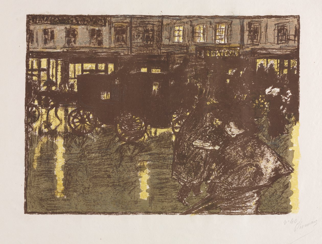 Gate på Evening in the Rain av Pierre Bonnard