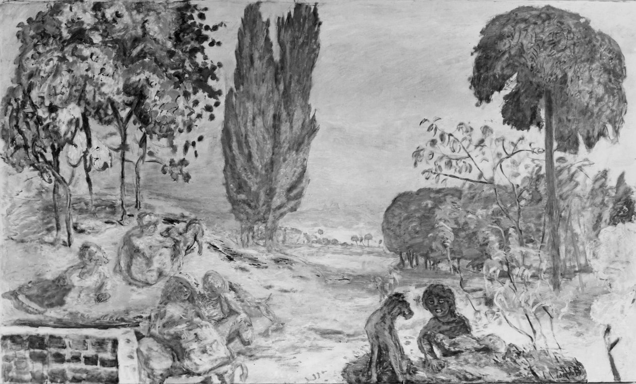 Sommerkveld (olje på lerret) av Pierre Bonnard