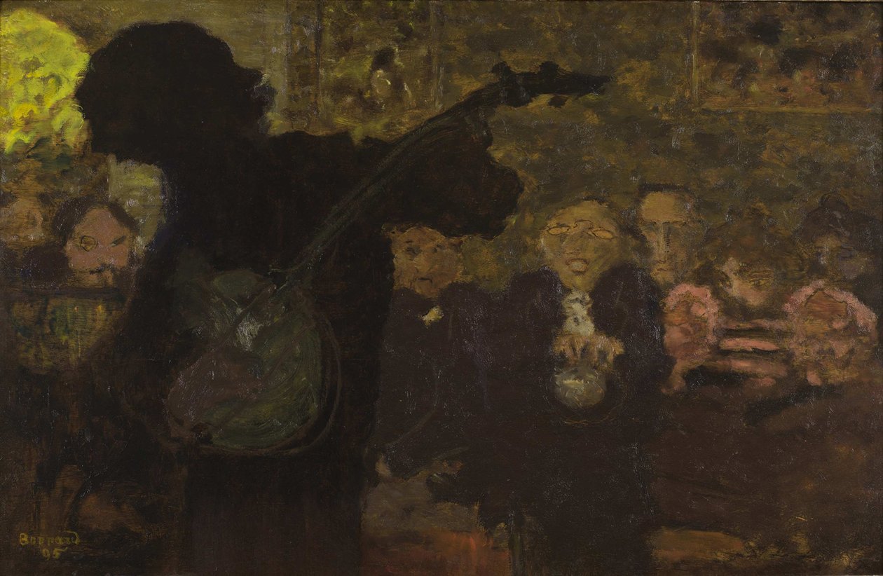 Banjospilleren, 1895. av Pierre Bonnard