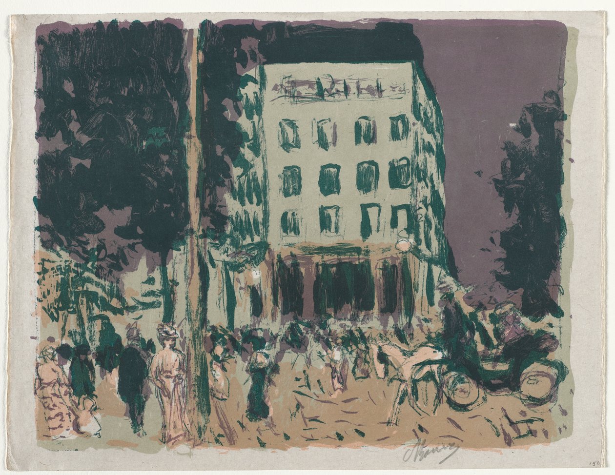 Boulevardene av Pierre Bonnard