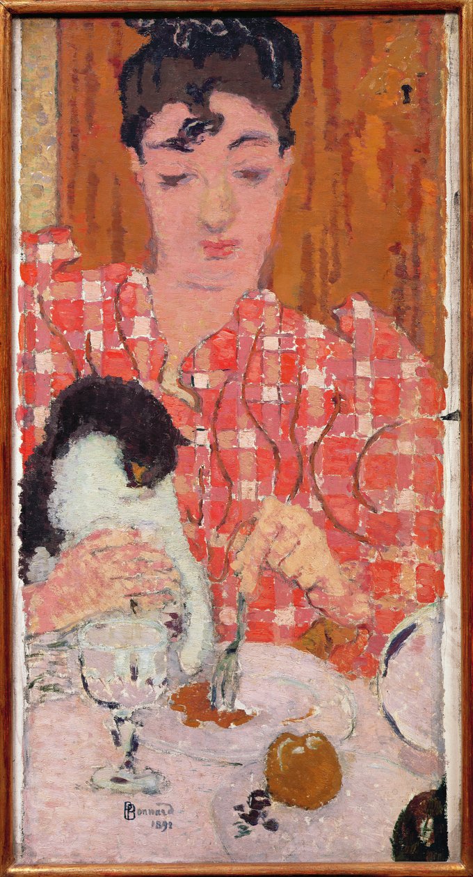 Den rutete blusen, 1892 av Pierre Bonnard