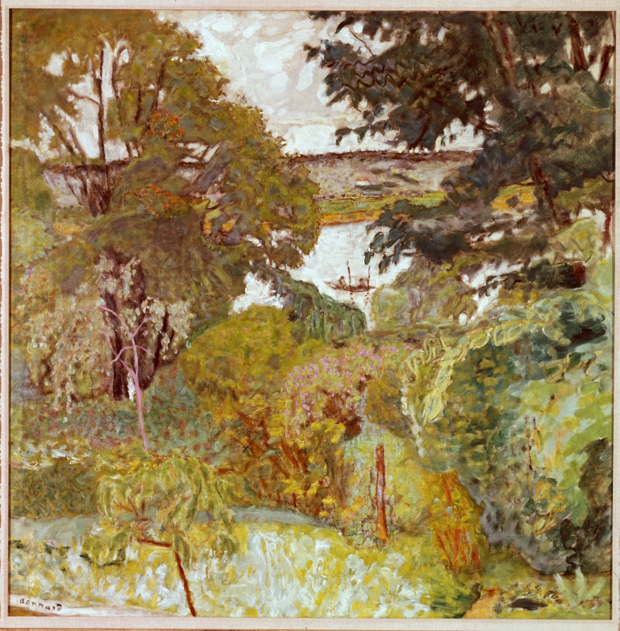 Seinen ved Vernonnet, ca 1930 av Pierre Bonnard