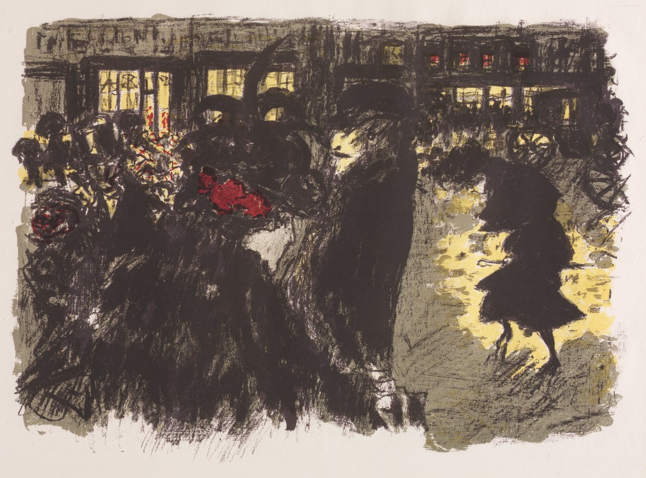 Torget om kvelden av Pierre Bonnard