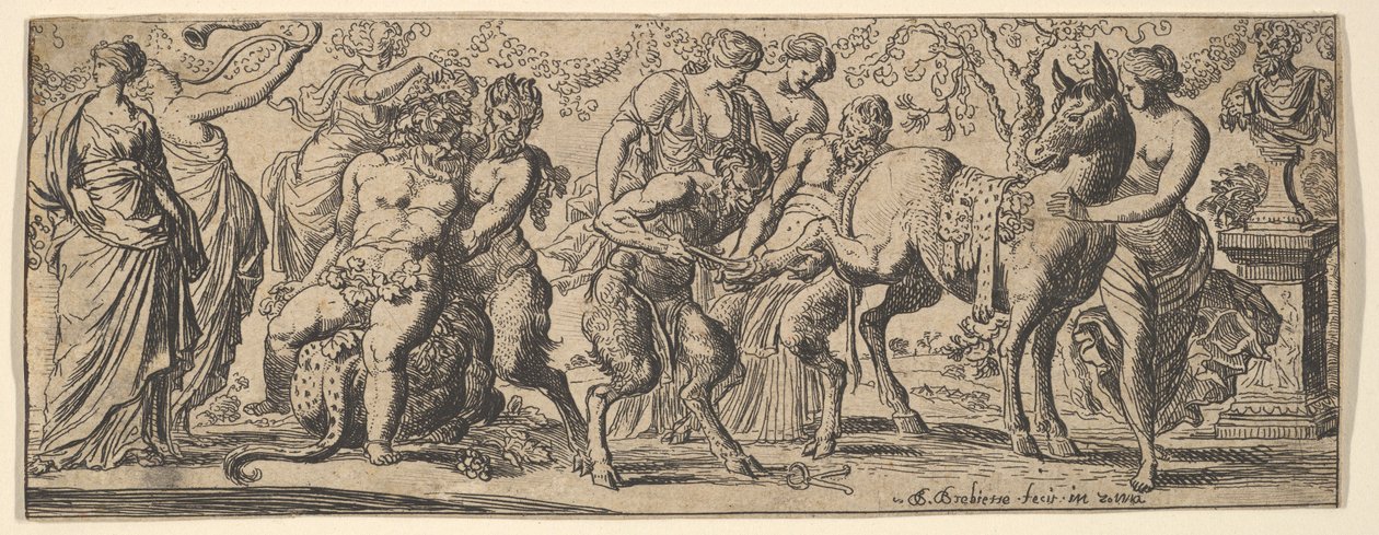 Bacchanale, 1610-42. av Pierre Brebiette