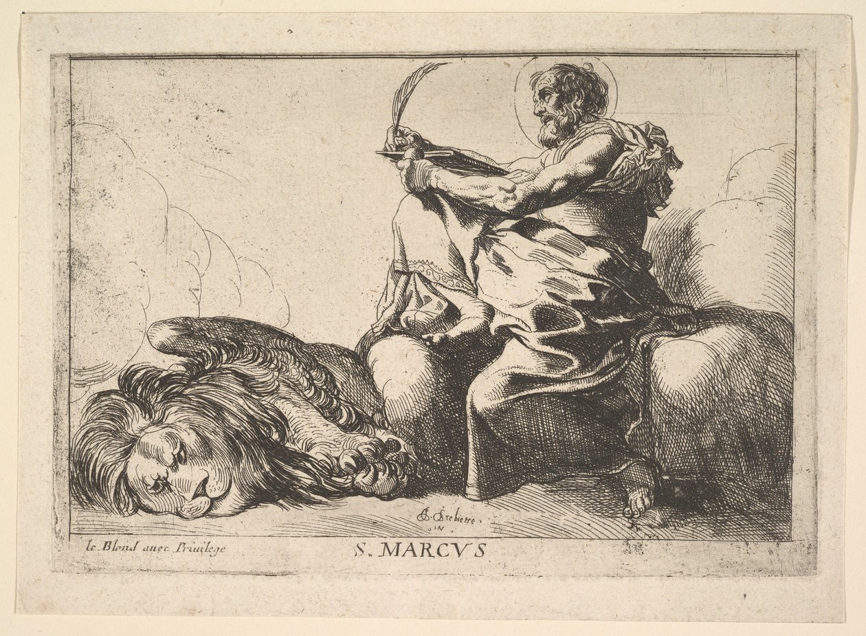 St. Mark, 1615-42. av Pierre Brebiette
