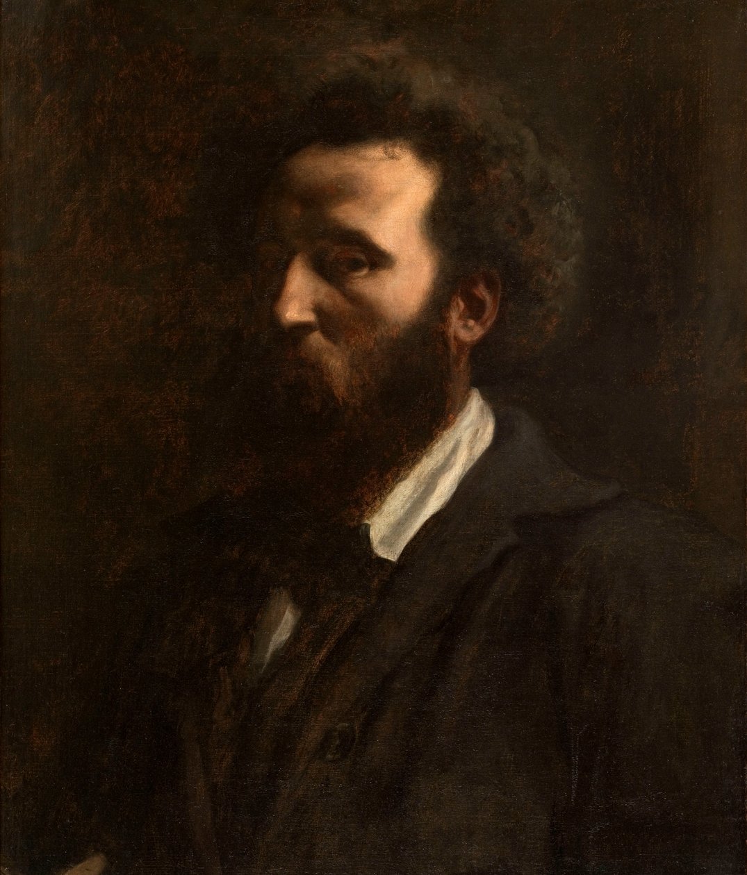Selvportrett, 1857. av Pierre Cécil Puvis de Chavannes