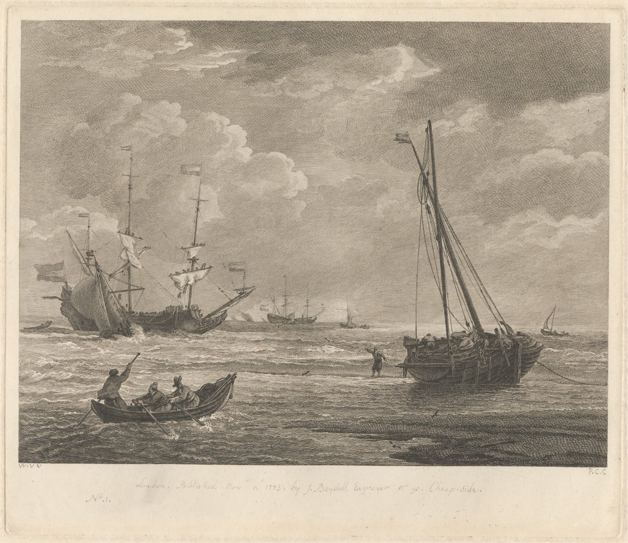 Marin studie nr. 1 av Pierre Charles Canot