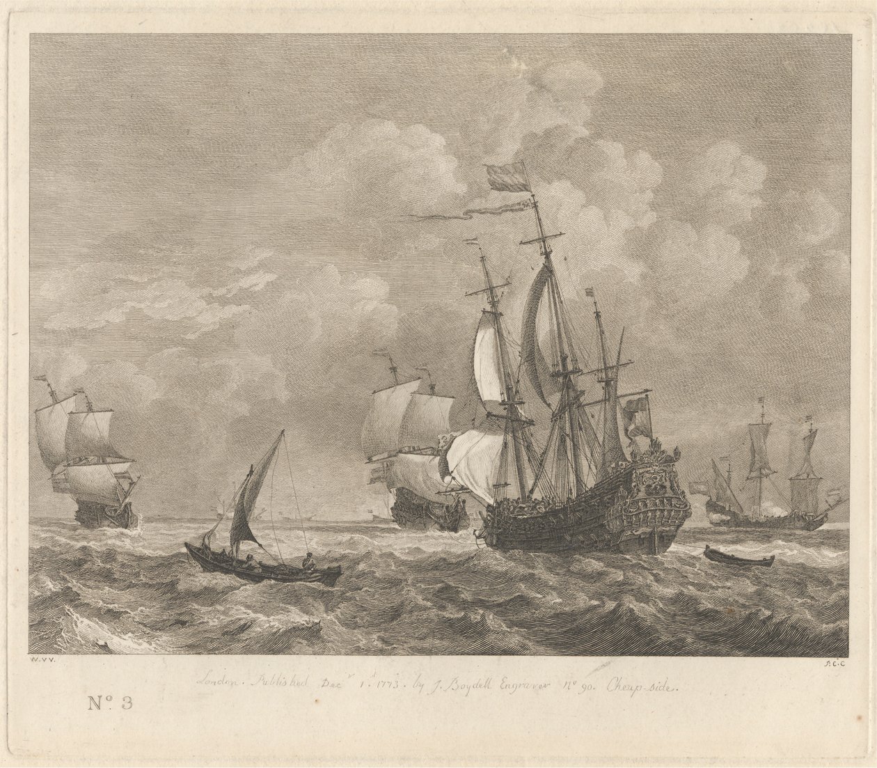 Marin studie nr. 3 av Pierre Charles Canot