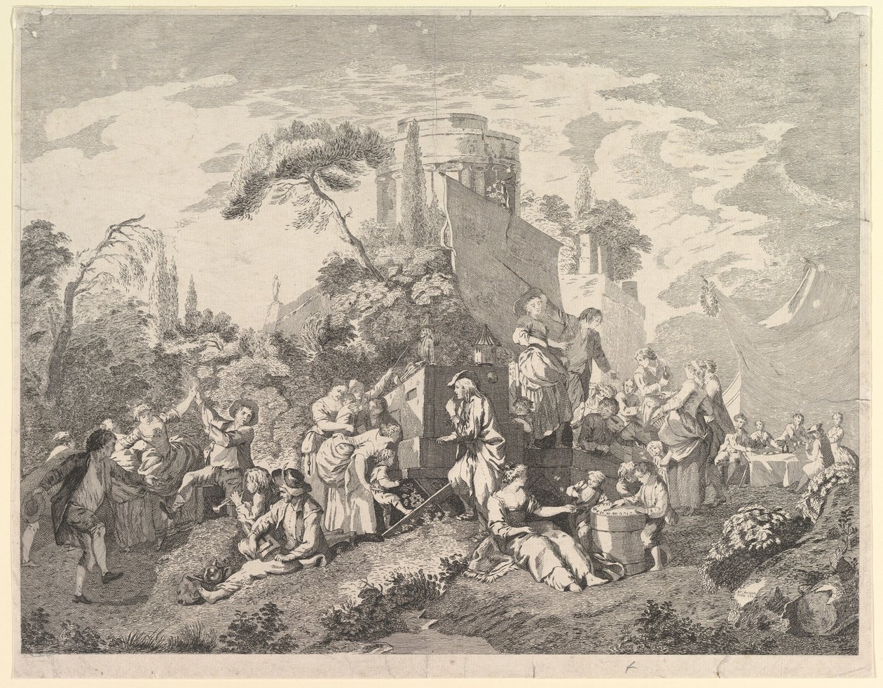Landsmessen, 1762. av Pierre Charles Levesque