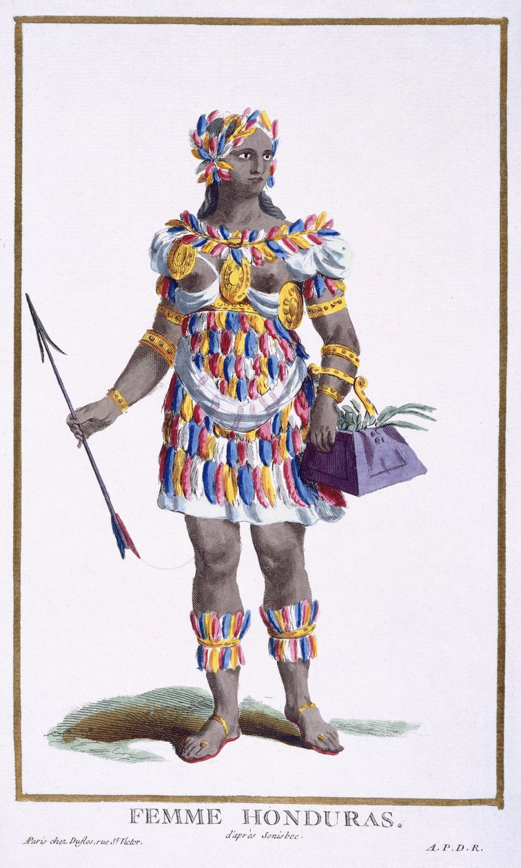 En kvinne fra Honduras, 1780 av Pierre Duflos