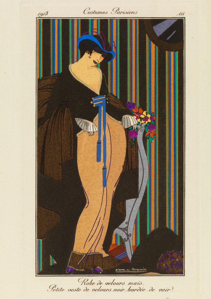 Tallerken 111 fra 'Parisian Costumes' av Pierre E. Legrain