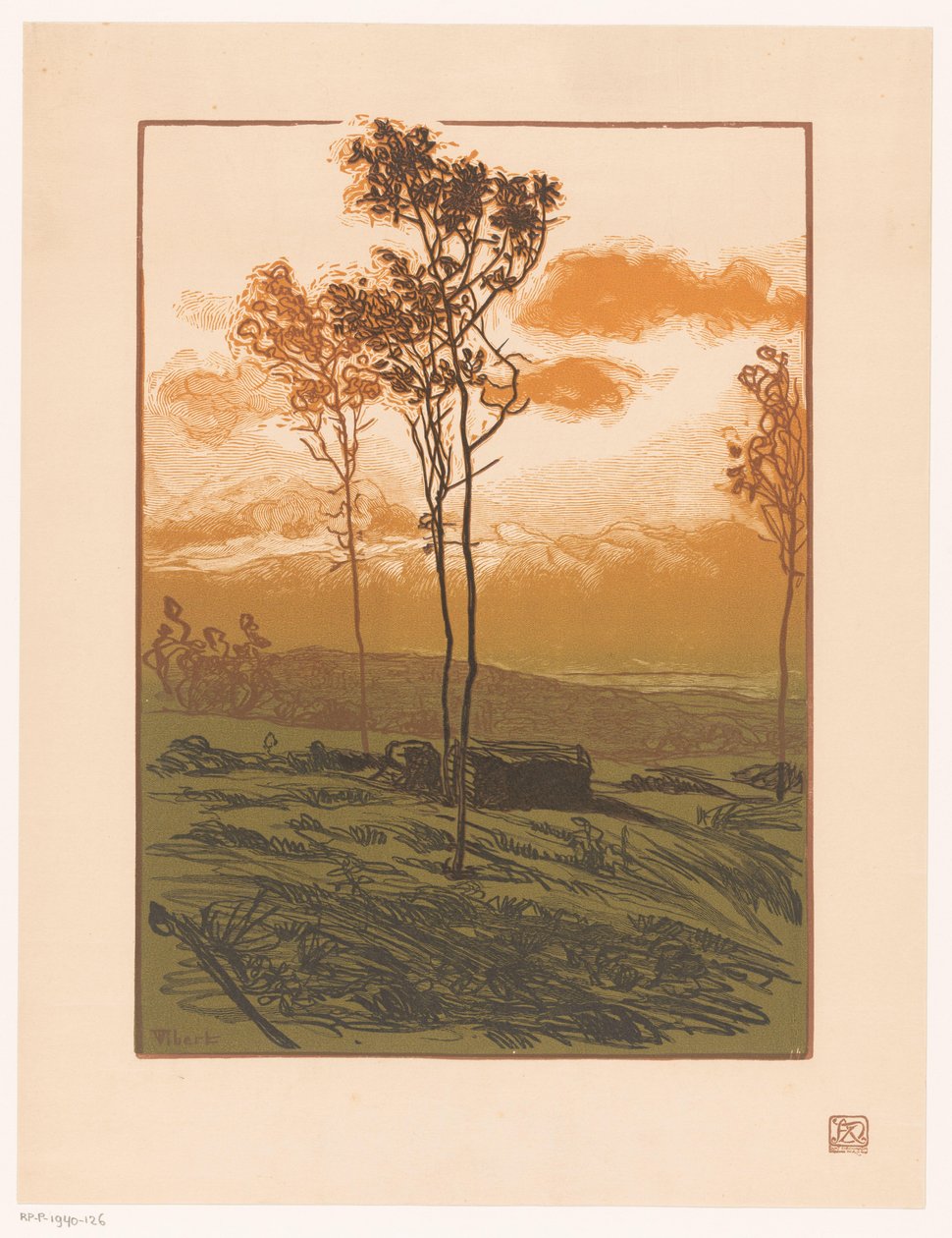 Landskap av Pierre Eugène Vibert