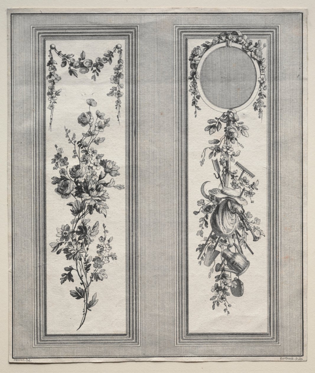 Hage ornament. av Pierre Gabriel Berthault