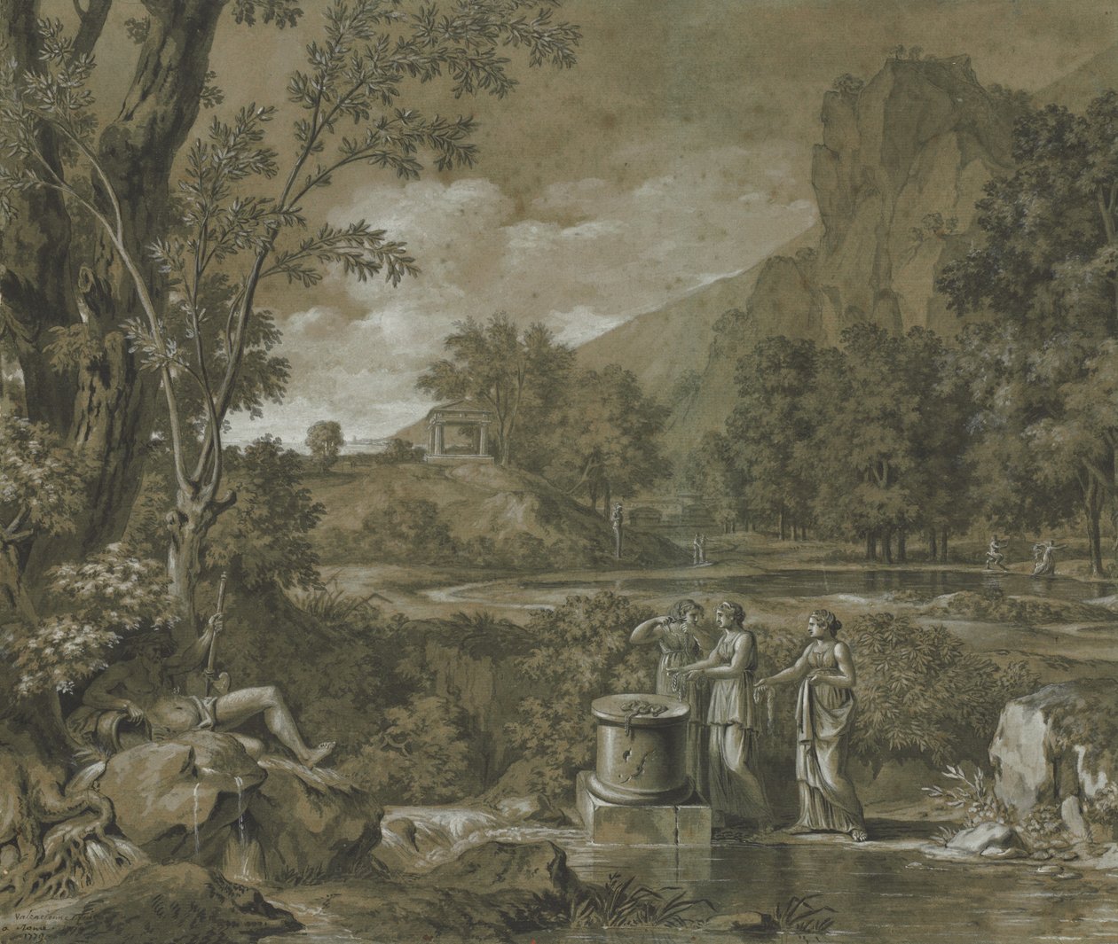 Klassisk landskap, 1779. av Pierre Henri de Valenciennes
