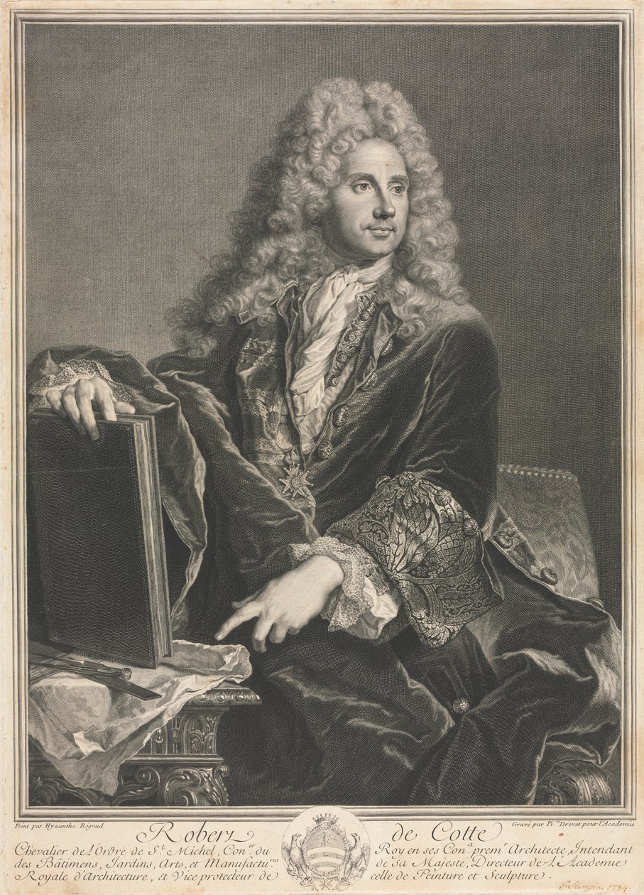 Robert de Cotte. av Pierre Imbert Drevet