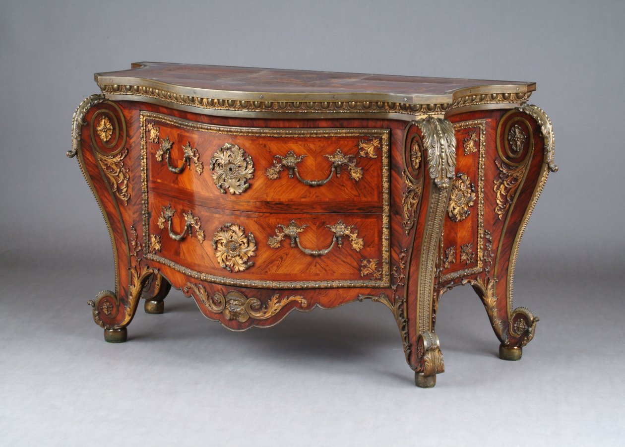 Kommode, ca. 1760-75 (palisander og forgylt bronse) av Pierre Langlois