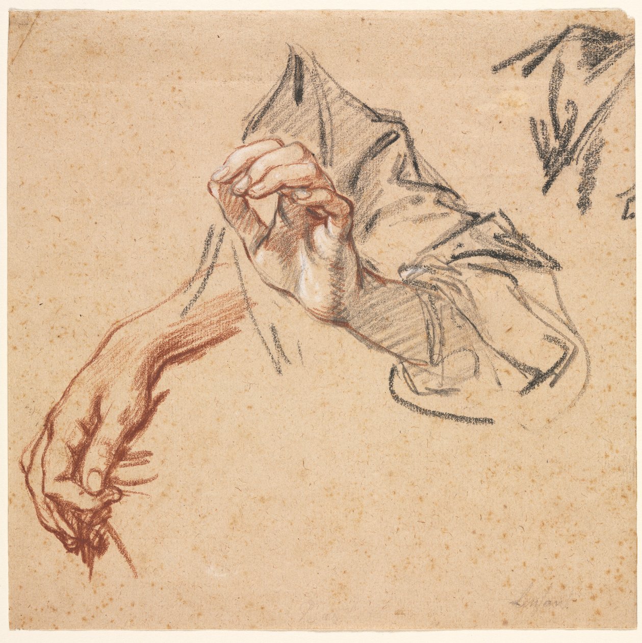 Study of Hands (recto) av Pierre Lenfant