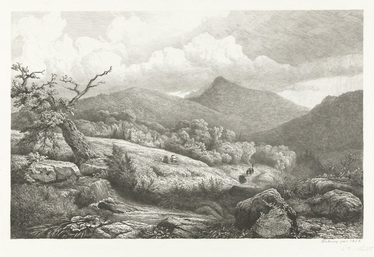 Kirkegården i Baden-Baden av Pierre Louis Dubourcq