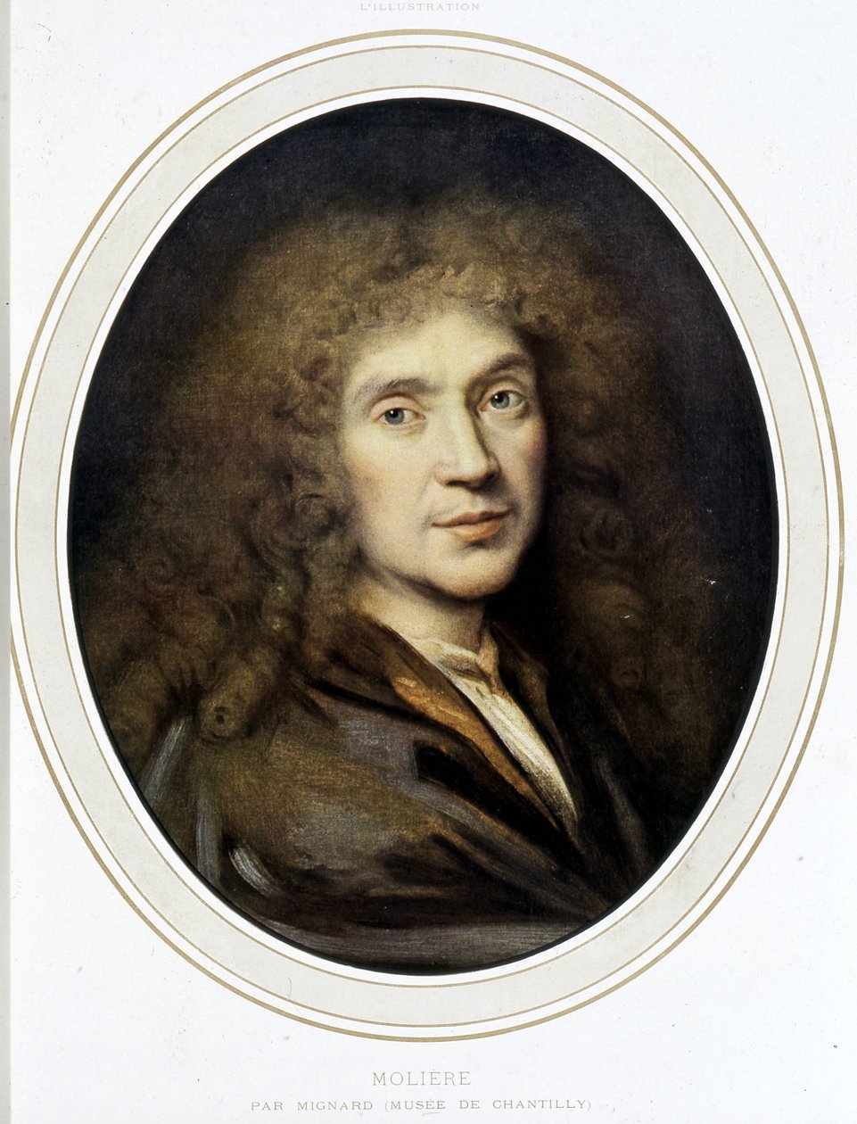 Molière av Mignard - Chantilly Museum av Pierre Mignard