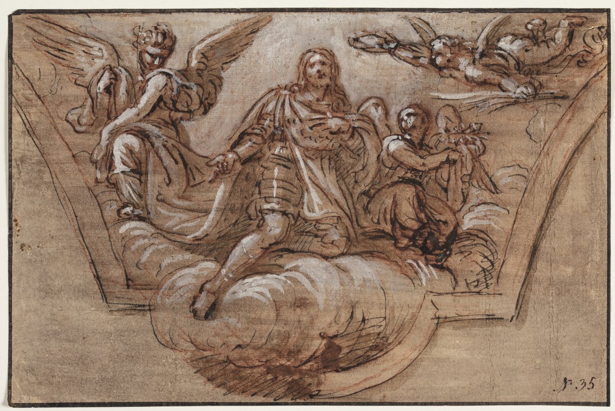 Utkast til takdekorasjon av Pierre Mignard