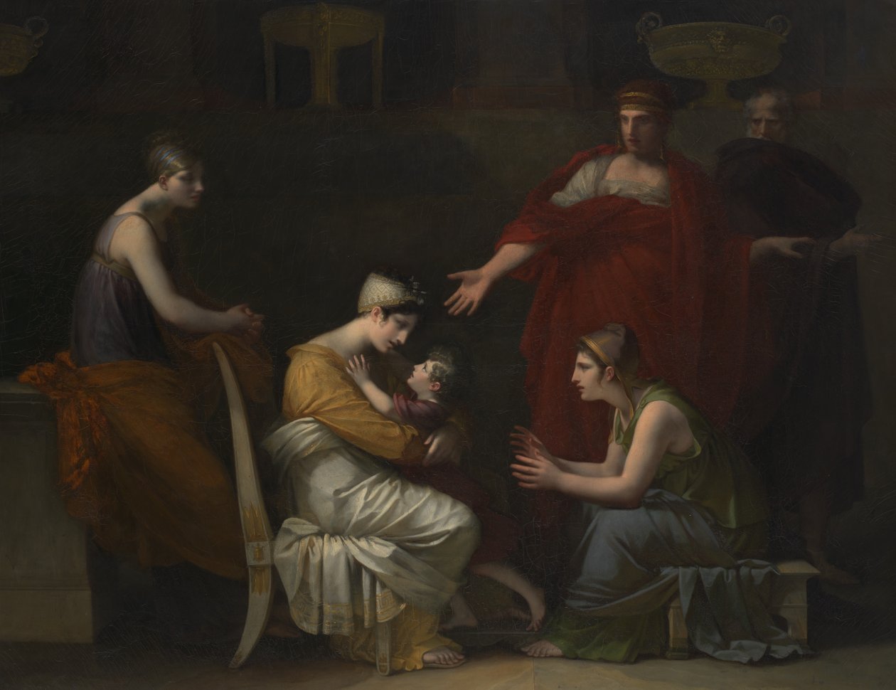 Andromache og Astyanax, 1813-17, 1823-24. av Pierre Paul Prud