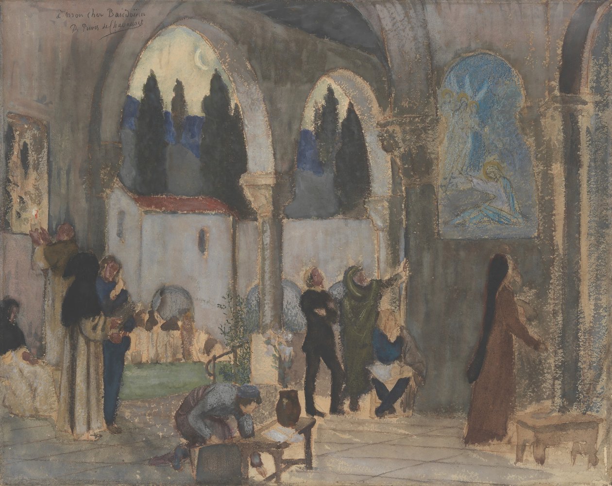 Kristen inspirasjon, 1800-tallet. av Pierre Puvis de Chavannes