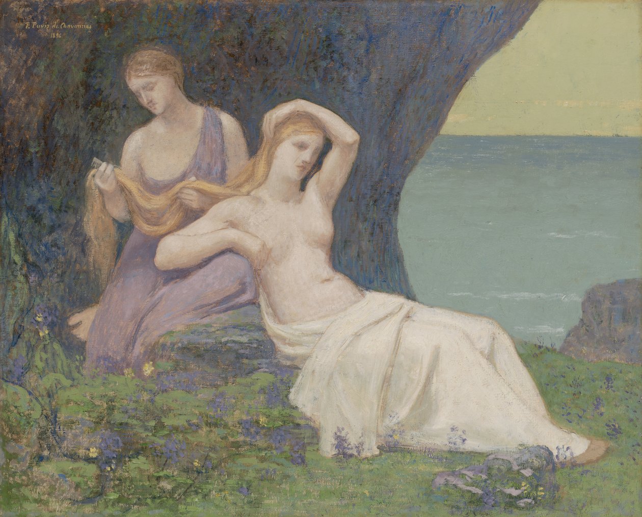 I lyngen, 1896. av Pierre Puvis de Chavannes