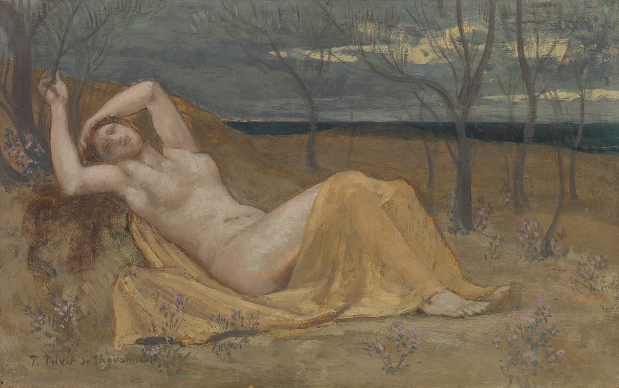 Tamaris, ca. 1886-87. av Pierre Puvis de Chavannes