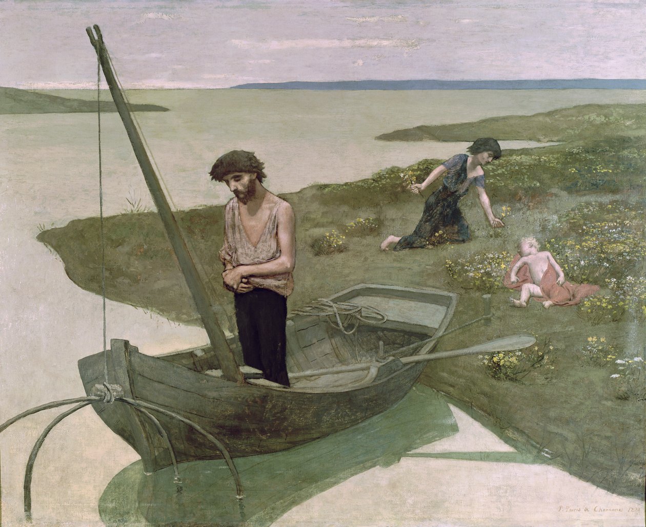 Den stakkars fiskeren av Pierre Puvis de Chavannes