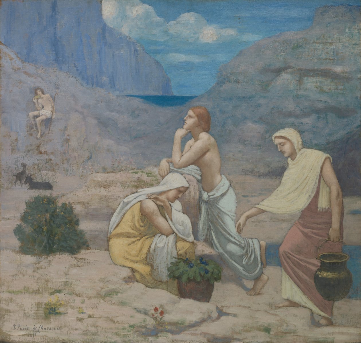 Shepherds Song, 1891. av Pierre Puvis de Chavannes