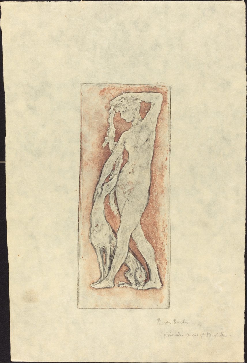 Diane au levrier (Diana and a Greyhound) av Pierre Roche