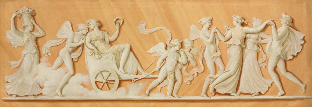 Overdørsmaling, 1790-tallet. av Pierre Rousseau