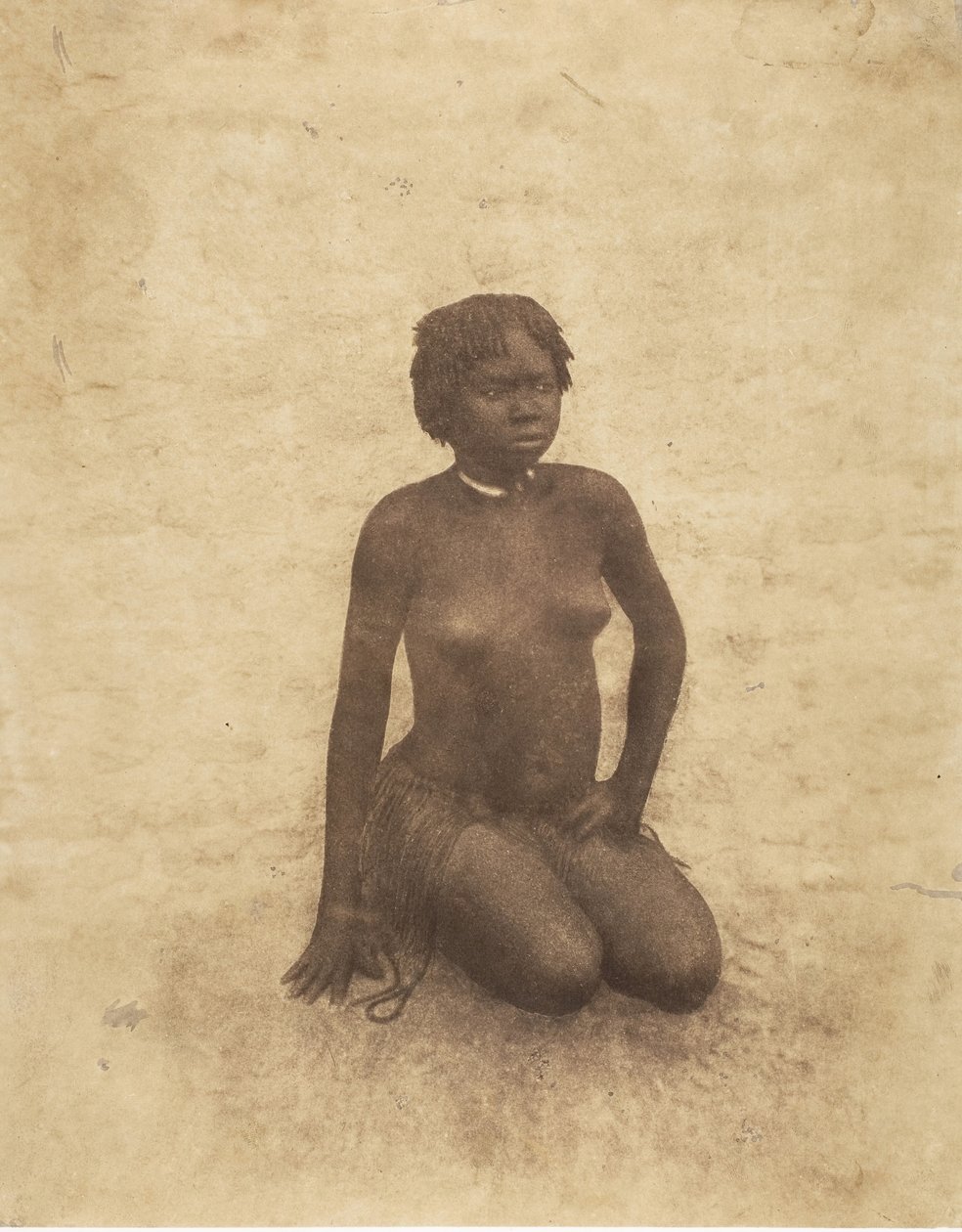 Ung Nuba-kvinne, 1853-54. av Pierre Tremaux